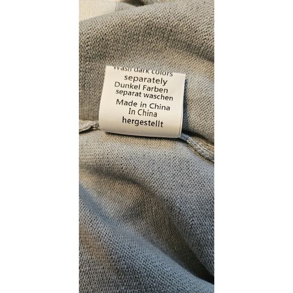Grace Karin NWT Womens XL Open Color Block Cardigan Sweater Long Grey White - Picture 6 of 8